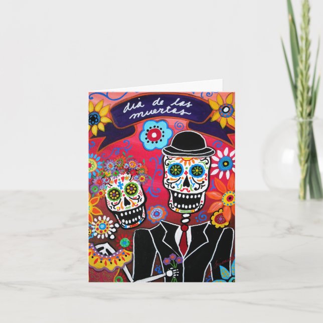 CARTÃO DIA DE LOS MUERTOS WEDDING CARD (Frente)