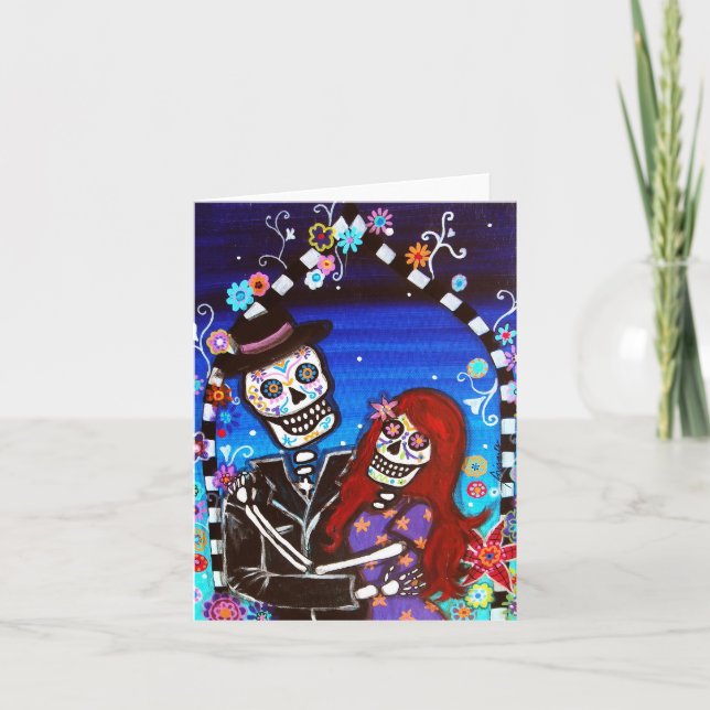 CARTÃO DIA DE LOS MUERTOS WEDDING CARD (Frente)