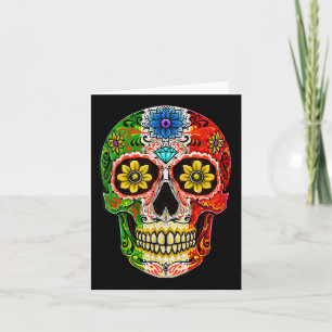 Cartão Dia De Muertos Cinco De Mayo Sugar Skull Mexicano