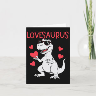 Cartão Dia de os namorados Amor Coração Dinossauro Lovesa