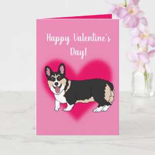 Cartão Dia de os namorados Corgi