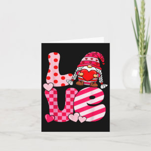 Cartão Dia de os namorados Cute Love Heart Gnomo Funny Gn