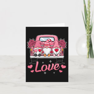 Cartão Dia de os namorados Cute Love Heart Gnomo Funny Gn