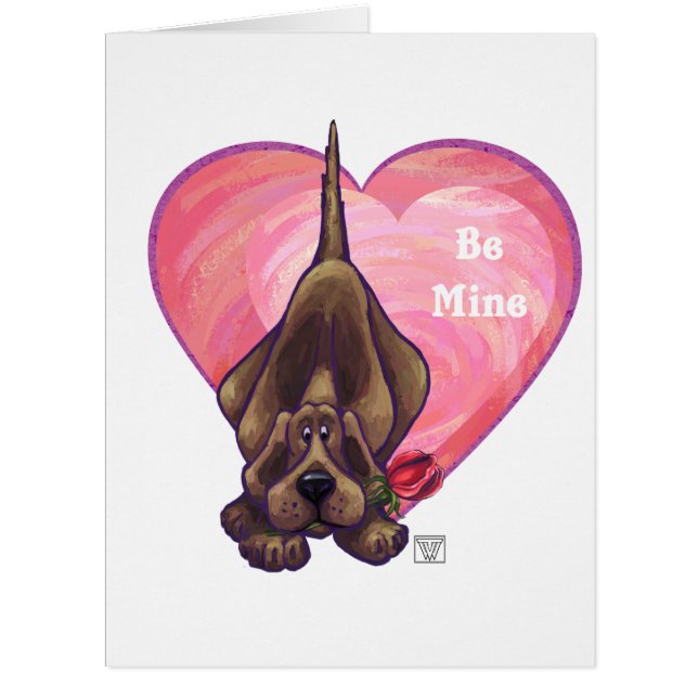 Cartão Dia de os namorados de Cachorro (Frente)