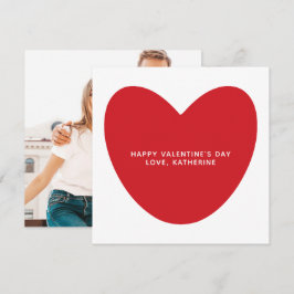 Cartão Dia de os namorados de fotos personalizadas de tex