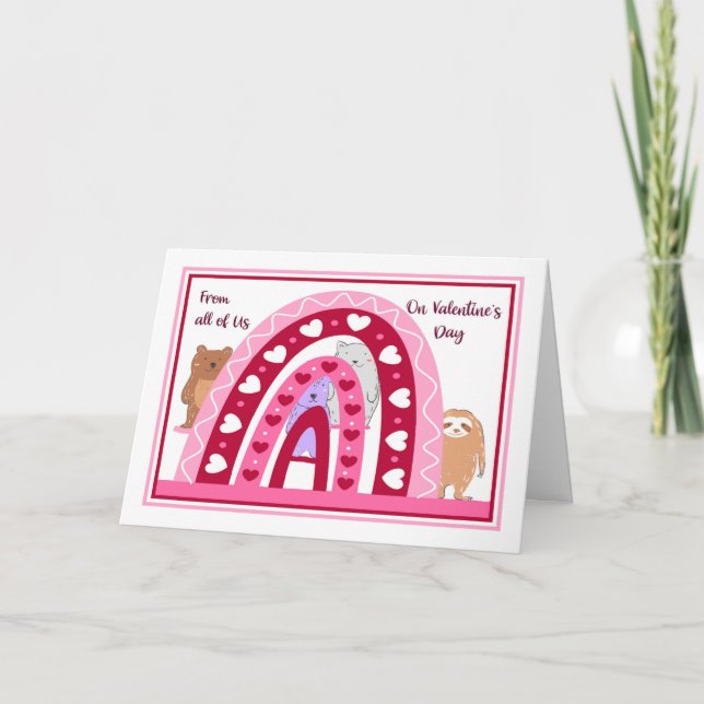 Cartão Dia de os namorados de todos nós (Frente)