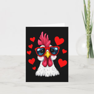Cartão Dia de os namorados Engraçado Casal de frango