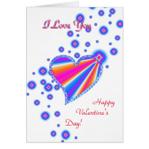 Cartão Dia de os namorados, Eu Te Amo, Rainbow Heart
