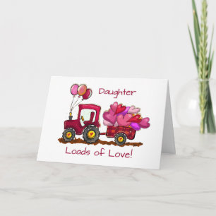 Cartão Dia de os namorados Filha Variedade de Amor e Cora