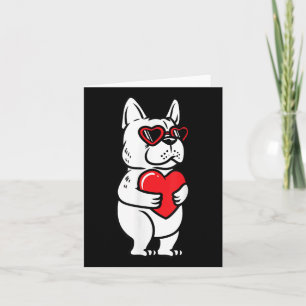 Cartão Dia de os namorados Francês Bulldog Dog Love Frenc