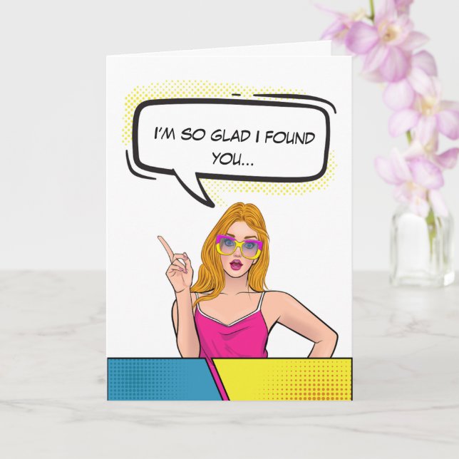 Cartão Dia de os namorados Funny de Casal Retroativo Pers (Orquídea)