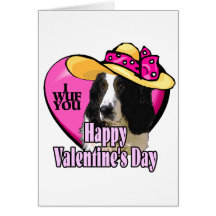 Dia de os namorados Inglês Springer Spaniel