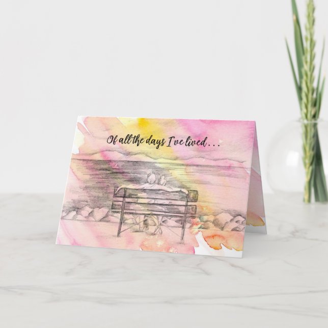 Cartão Dia de os namorados Meus Melhores Dias Com Você Ca (Frente)