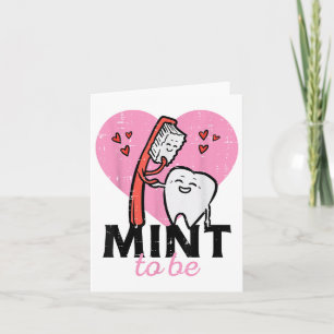 Cartão Dia de os namorados Mint To Be Denti Dental Pincel