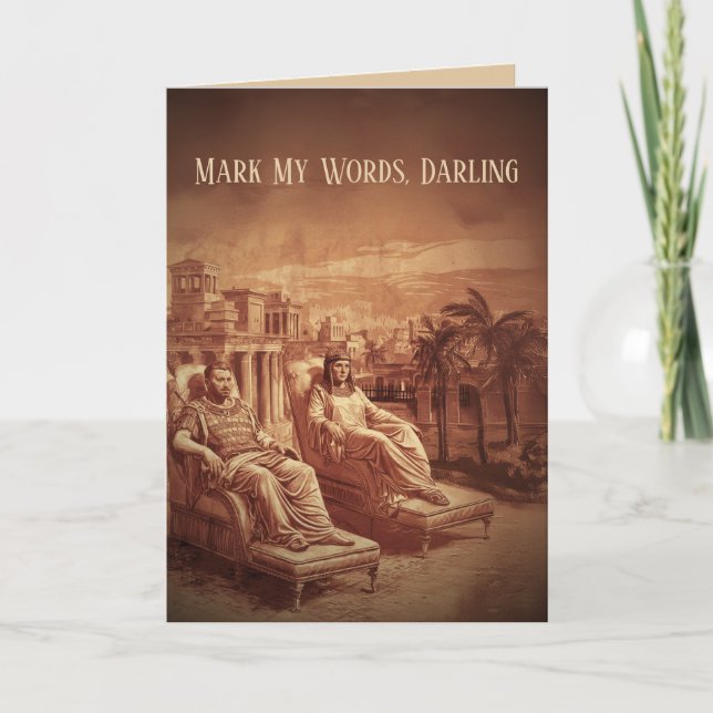 Cartão Dia de os namorados Romano Engraçado (Frente)