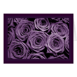 Cartão Dia de os namorados Rosa Roxo Elegante