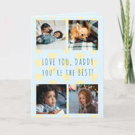 Cartão Dia de os pais 4 foto atira colagem Ama seu Pai