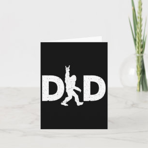 Cartão Dia de os pais Bigfoot