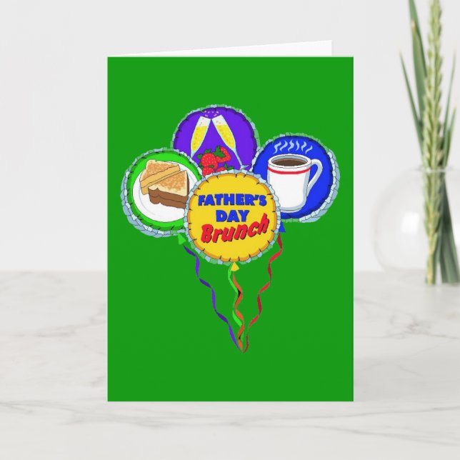 Cartão Dia de os pais Brunch (Frente)