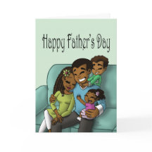 Dia de os pais da família negra