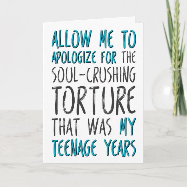 Cartão Dia de os pais Da Filha, Permita-Me Desculpar-Me (Frente)