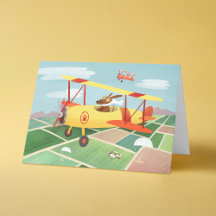 Dia de os pais de cães piloto de avião