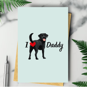 Cartão Dia de os pais de coração do Bumbum preto Engraçad