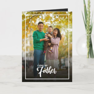 Cartão Dia de os pais de fotos personalizado, presente de