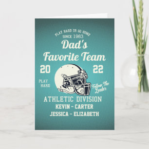 Cartão Dia de os pais de futebol pai