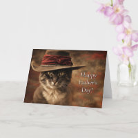 Dia de os pais de Gato Engraçado e Fresco do País 
