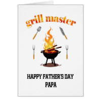 Dia de os pais de Grill Master Papa