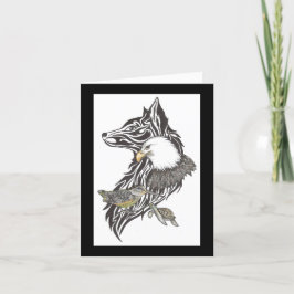 Cartão Dia de os pais de guias de animais