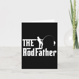 Cartão Dia de os pais de homem padre pescando engraçado p