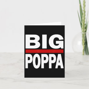 Cartão Dia de os pais de Pai Big Poppa Hip Hop