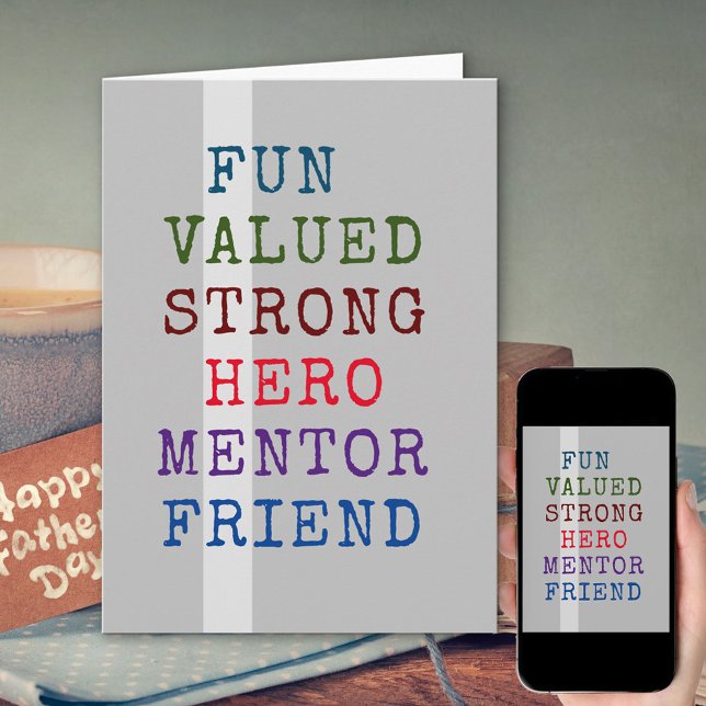 Cartão DIA DE OS PAIS de Tipografia de Definição PAI (Criador carregado)