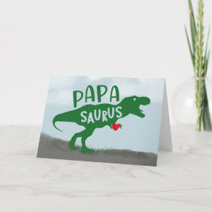 Cartão Dia de os pais Dinossauro Papa-Surus