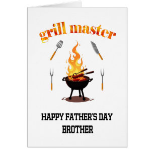 Cartão Dia de os pais do Irmão Mestre Grill