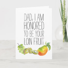 Cartão Dia de os pais Engraçado de Fruta