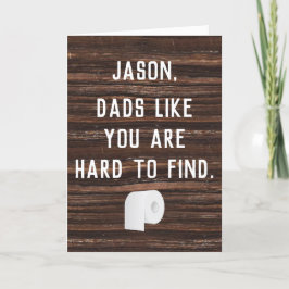 Cartão Dia de os pais Engraçado Personalizado de Papel de