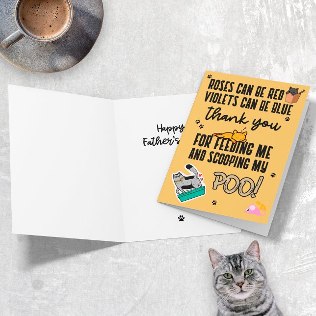 Cartão Dia de os pais Feliz Amarelo Engraçado E Engraçado (Criador carregado)