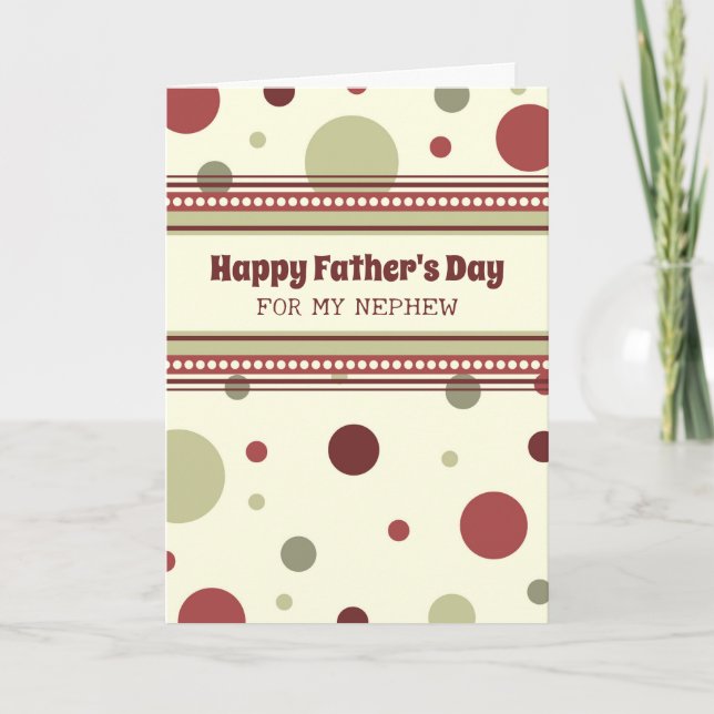 Cartão Dia de os pais Feliz de Sobrinho (Frente)