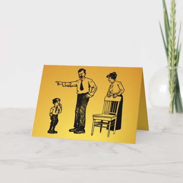 Cartão Dia de os pais Feliz - Estou Mentindo (Frente)