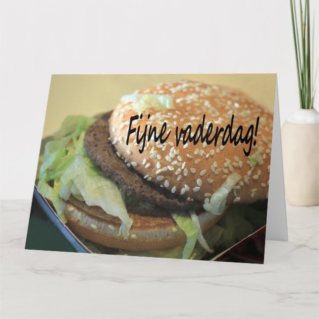 Cartão Dia de os pais Feliz Holandês (Frente)