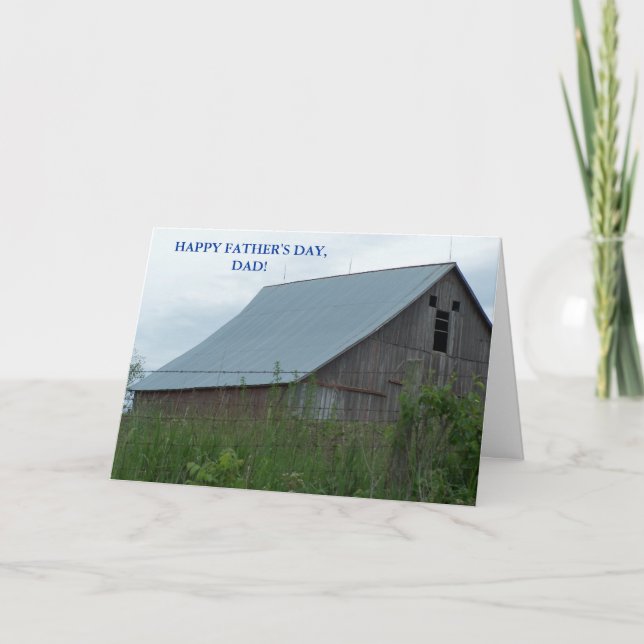 Cartão Dia de os pais FELIZ, PAI! DEUS E PAÍS (Frente)