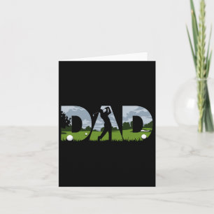 Cartão Dia de os pais Golfer Mens Pai Golfe