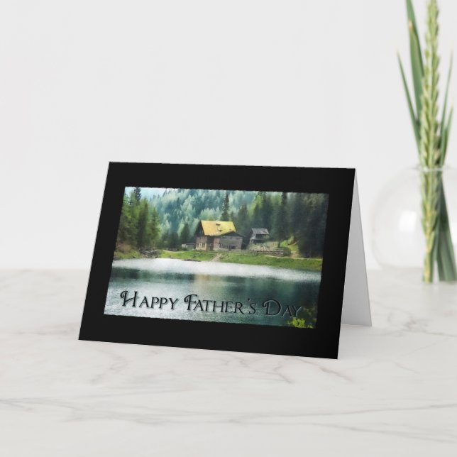 Cartão Dia de os pais Lake View (Frente)