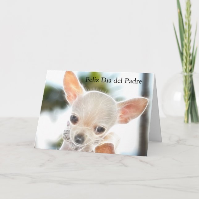 Cartão Dia de os pais na placa espanhola (Frente)