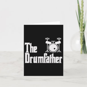 Cartão Dia de os pais O Drum-Padre Drummer Musical Pai G