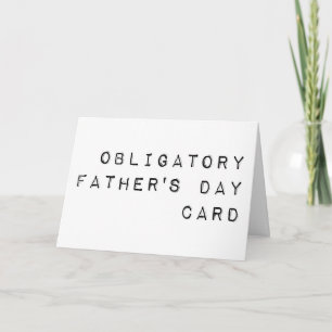 Cartão Dia de os pais obrigatório engraçado