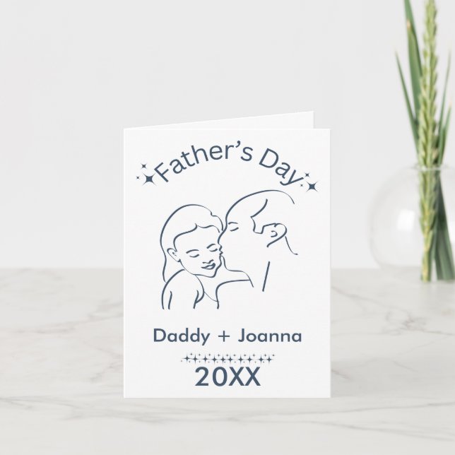 Cartão Dia de os pais pai (Frente)